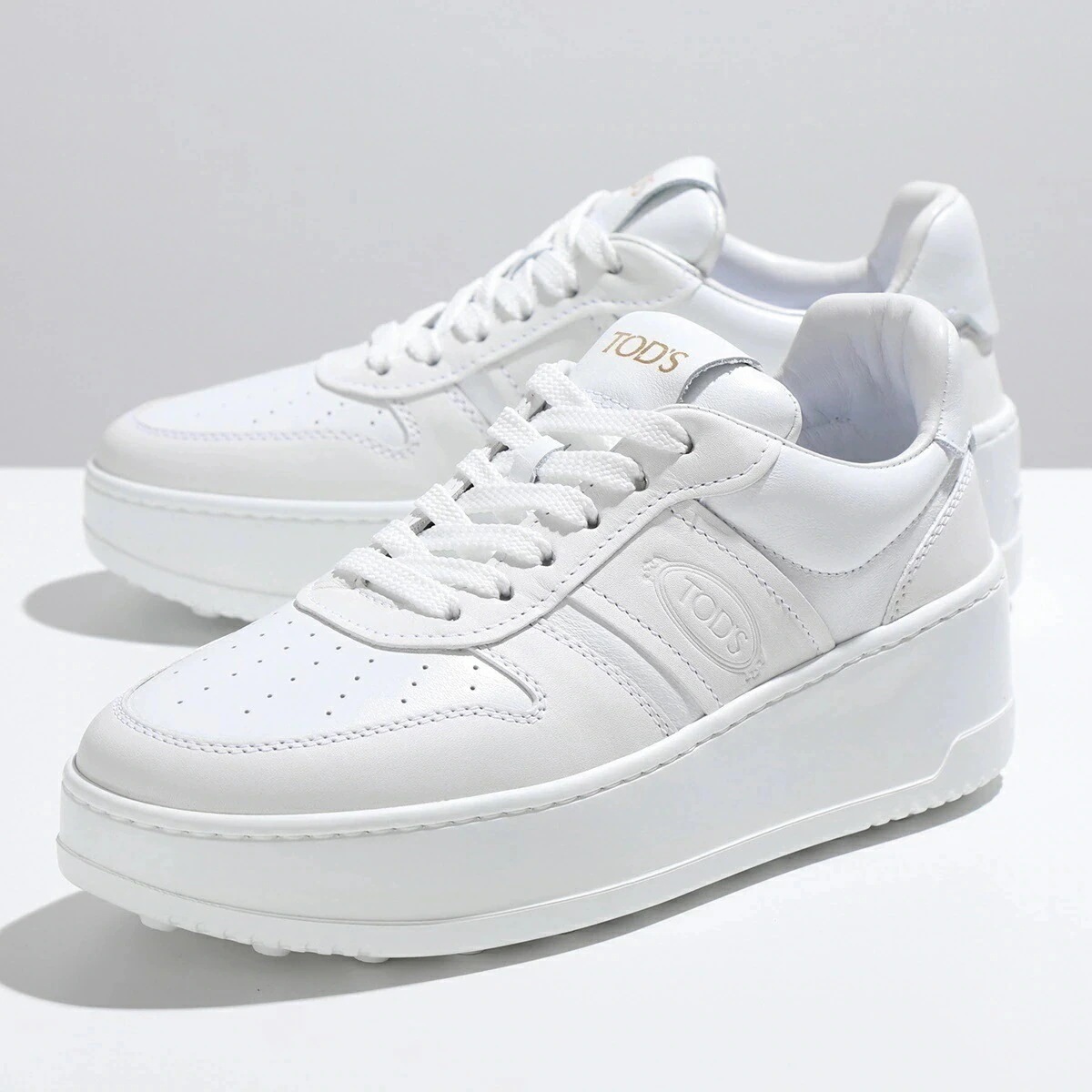 TODS トッズ スニーカー XXW88K0HP30OV7 レディース レザー ローカット 厚底 シューズ 靴 B001/BIANCO 【mega】