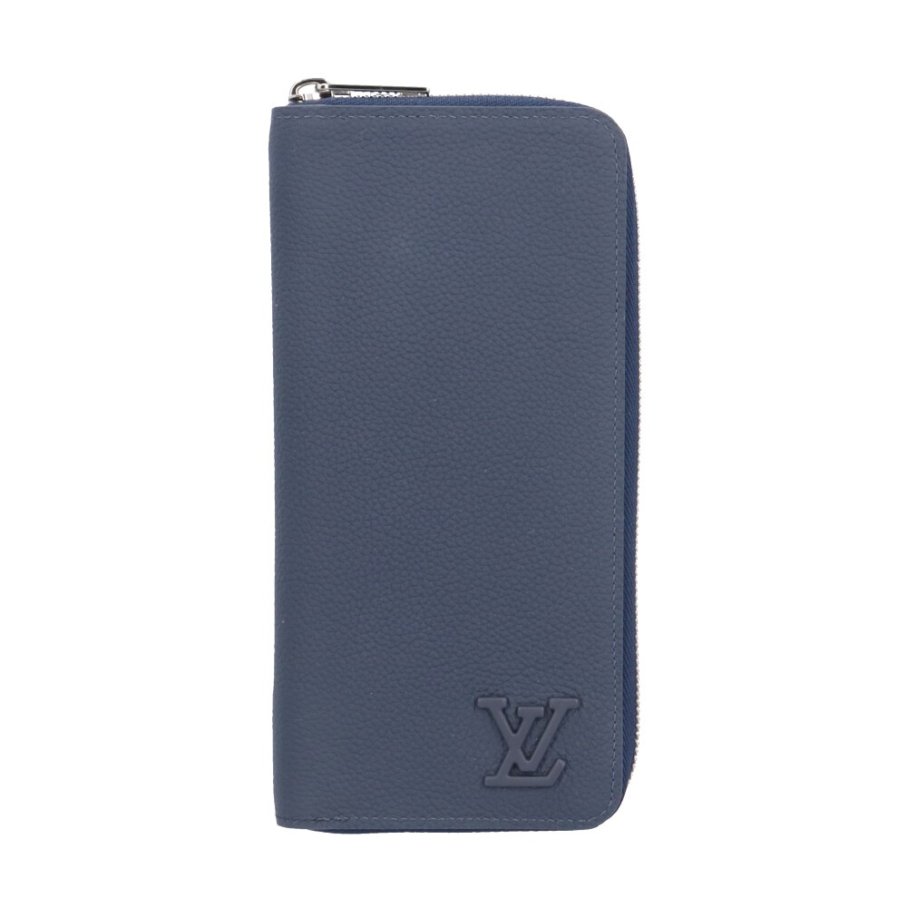 ルイヴィトン ジッピーウォレット・ヴェルティカル LV アエログラム 長財布 レザー M81767 LOUIS VUITTON 中古 美品