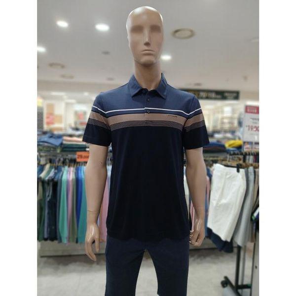 セーブゾーン05 変形組織 上段分割パターン 堤川 エリ ネイビー 半袖Tシャツ A.._P401434209