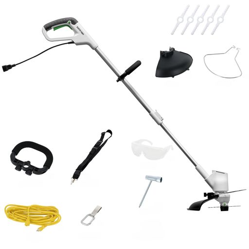 高儀(Takagi) EARTH MAN グラストリマー 草刈り機 チップソー コード式 2WAY ブレード 様々な刈刃を使い分け ロックボタンで刈刃を簡単脱着 伸縮ポール 手が疲れにくいロングスイッ