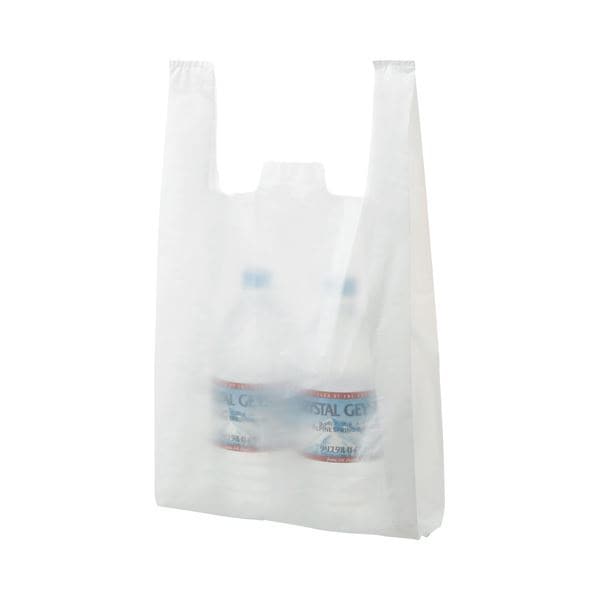 （まとめ） TANOSEE 乳白レジ袋 30号 ヨコ265タテ480マチ幅130mm 1パック（100枚） 30セット