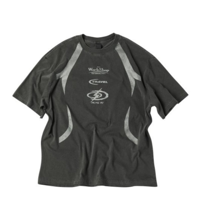 TRAVEL / LOGO LINE UP PIGMENT OVER FIT TEE