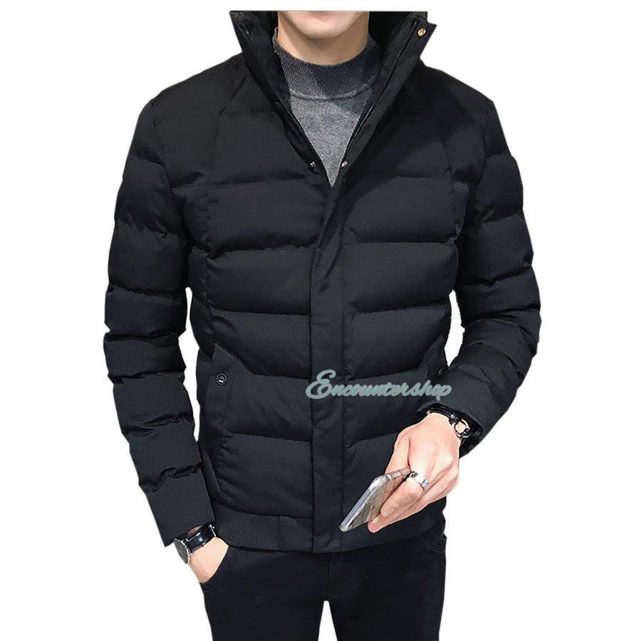 メンズ ダウンジャケット ダウンコート 中綿 重厚 秋冬 コート 防寒 アウター ジャンパー マウンテンジャケット 無地 ビジネス 4,476円