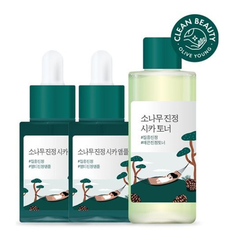 韓国コスメ松 鎮静 シカ アンプル 30ml + 30ml + トナー 100ml 6,174円
