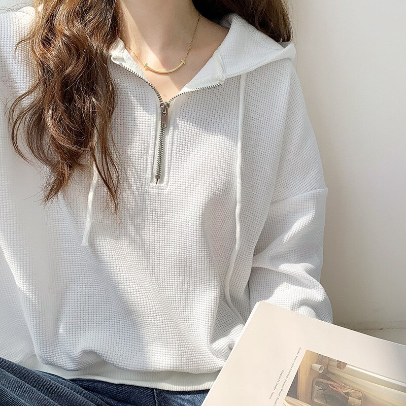 マウンテンパーカー トップス 韓国ファッション スウェット 長袖ブラウス 体型カバーチュニック ン素材 へビロテ!スウェット ン素材 パーカー / トレーナ 6,057円