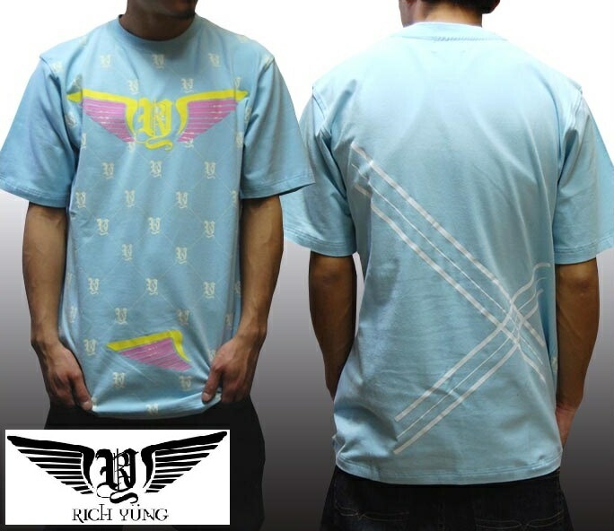 セールリッチヤング メンズ Tシャツ モノグラム RICH YUNG Fabolous ファボラス ブランド インポート ストリート スタイル ニューヨーク ブルックリン HIPHOP ウェアー