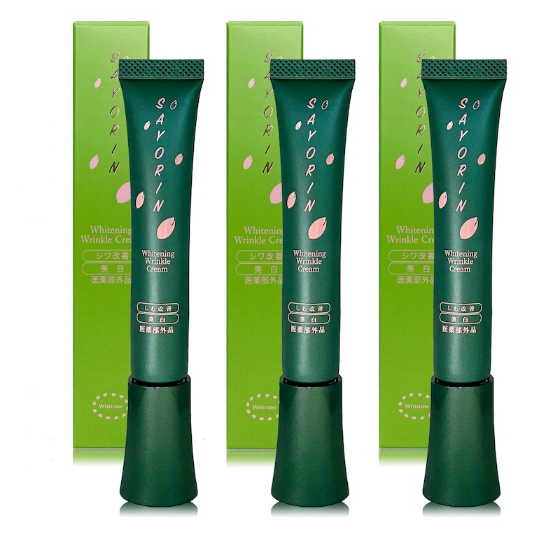 【得々セット】シワ しみ 肌荒れ に特化した薬用美容クリーム目元/口元/首元/眉間 [SAYORINホワイトニングリンクルクリーム18g x 3本セット] 医薬部外品 アイクリーム エイジングケア 8,334円