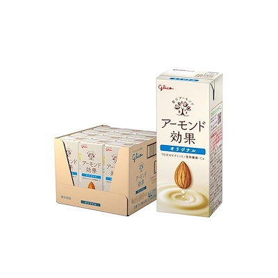 他サイト： アーモンド効果 オリジナル 200ml×12本 江崎グリコ 常温保存可能 ビタミンE 食物繊維 アーモンドミルクの商品画像