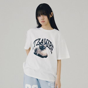 Qoo10 ITZAVIBE MIX LOGO CROP T 無地 半