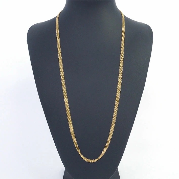 【新品仕上げ済み】【新品同様】ティファニー エルサペレッティ サマセット メッシュ K18YG 【ネックレス】