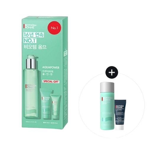 [アクアパワー オールインワン200mlセット (+クレンザー40ml +20ml)]オールインワン化粧品 韓国コスメ 保湿ジェル アクアパワー スキンケアセット 男性用スキンケア 顔保湿 アンチエイ