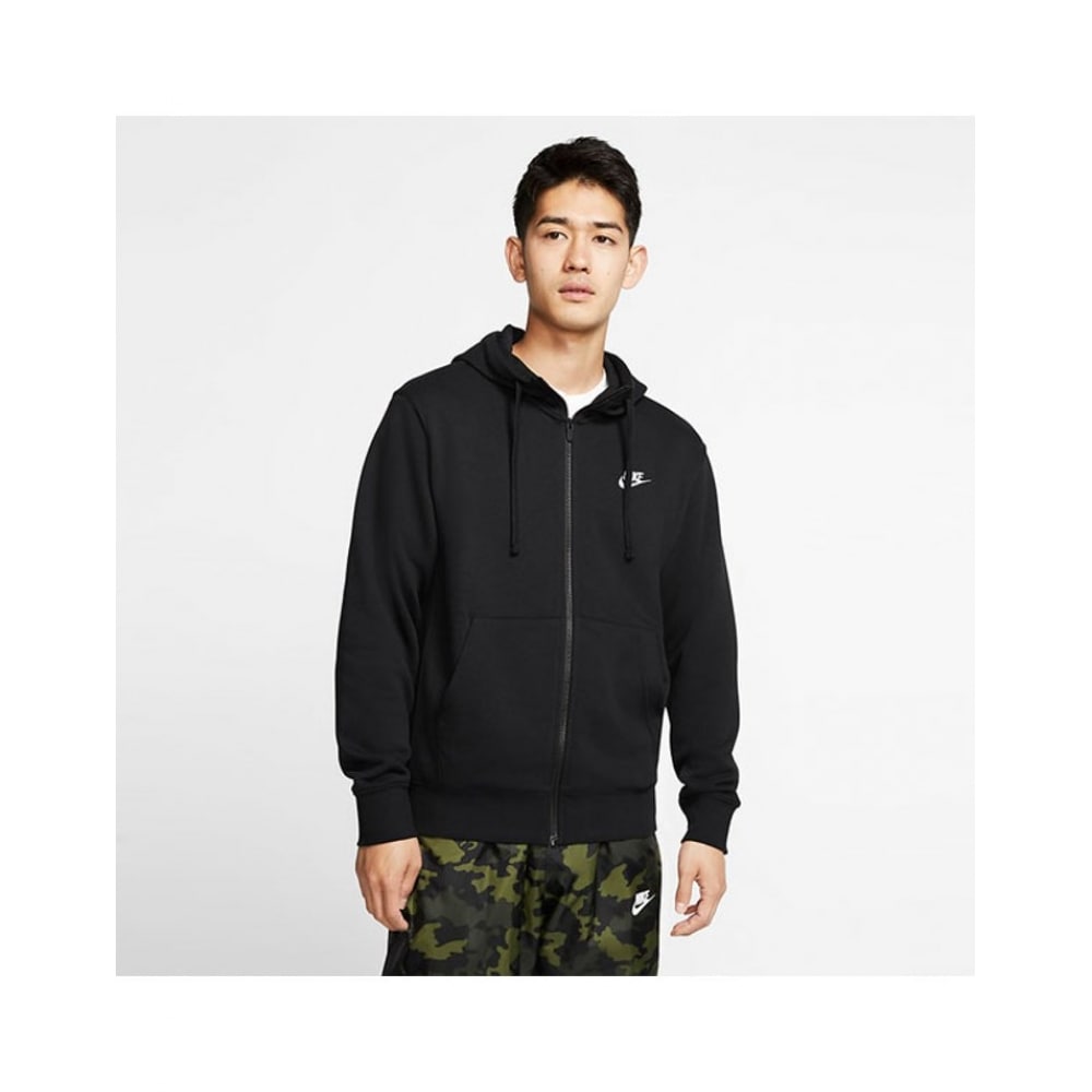 ナイキフード付きジップアップクラブフルジップパーカー BV2649-010 S2306