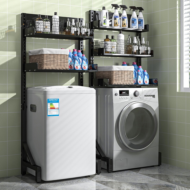 洗濯機収納ラックバスルームトイレ衛生トイレトイレ収納ラックローラーフロアバルコニー収納ラック