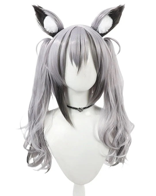 コスプレウィッグ稲荷いろは耳付きVTuberかつら耐熱長髪耐熱文化祭小物変身 4,683円