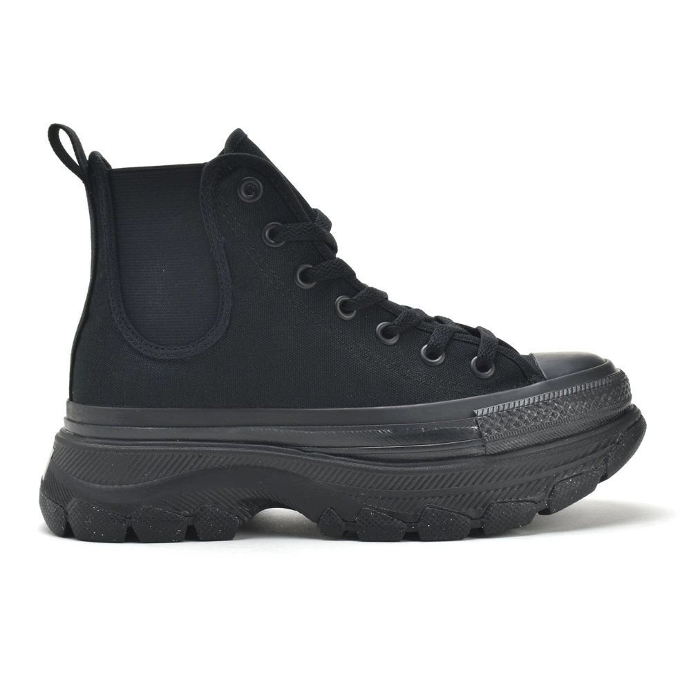 コンバース オールスター (R) レディース トレックウエーブ サイドゴア HI ハイカット 厚底 ブラック 黒 CONVERSE R TREKWAVE SIDEGORE HI【31310220】