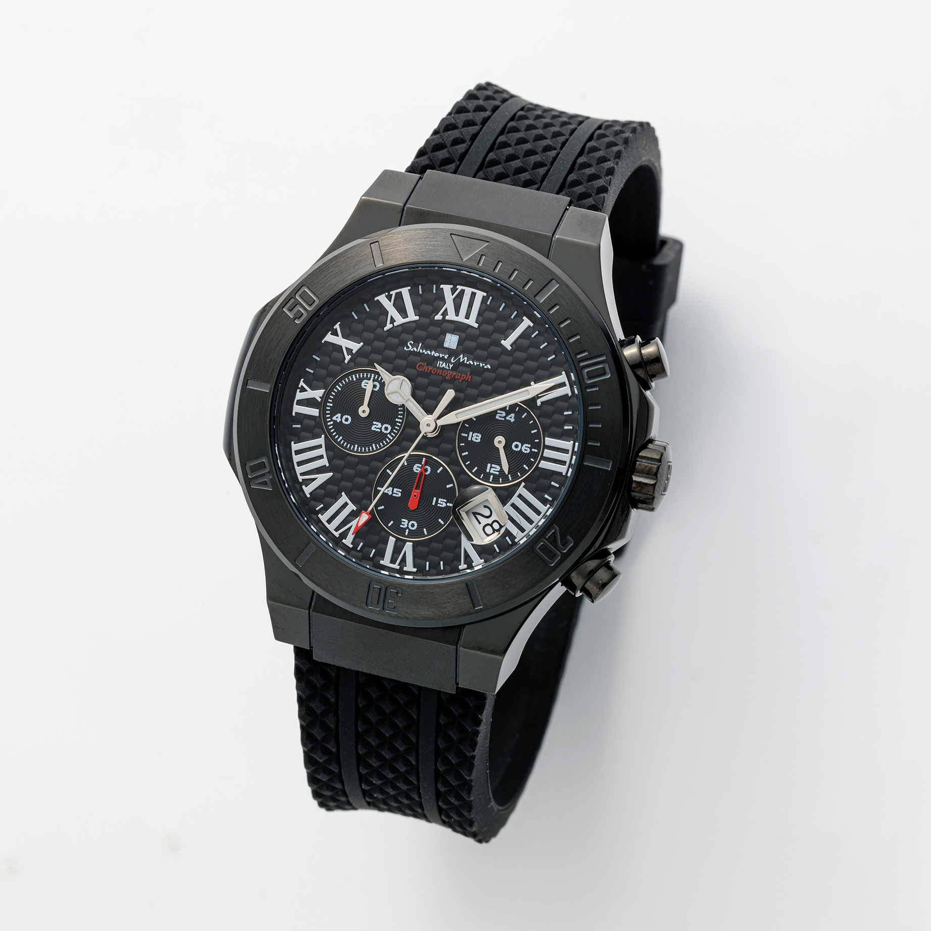 Salvatore Marra サルバトーレマーラ腕時計　クロノグラフ　SM23106-BKBK