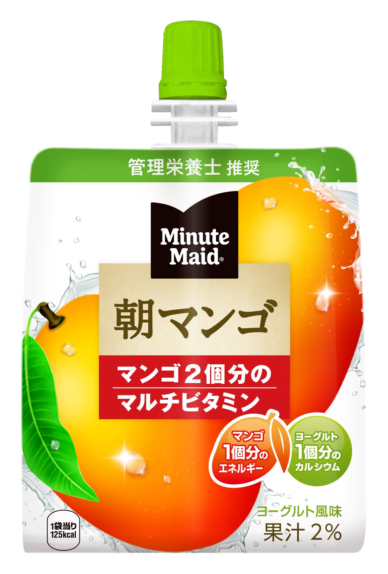 コカ・コーラ ミニッツ メイド 朝マンゴ ゼリー 180gパウチ×24個