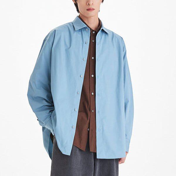 [MEN] コットン ベーシック 長袖 マイルド シャツ 9154324813 3種 1択 11,348円