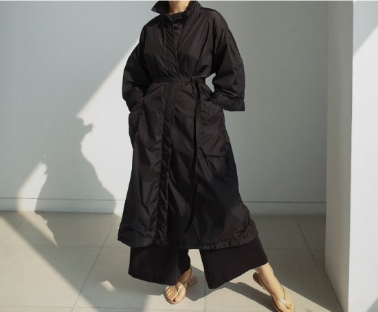 【取寄：納期2週間】ロングコート レディース 大きいサイズ スタンドカラー ビッグシルエット ジャケット アウター ロングコート レディース 大きいサイズ スタンドカラー ビッグシルエット ジャケット