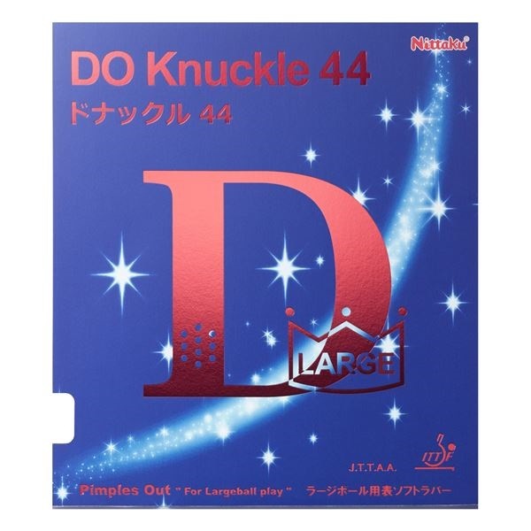 ニッタク（Nittaku） ラージボール用表ソフトラバー DO KNUCKLE 44（ドナックル44） NR8578 ブラック CU（超極薄）