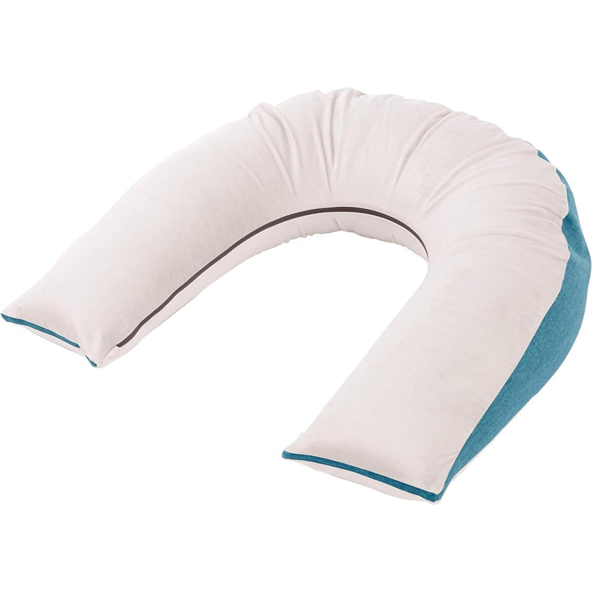 【I】セルタン CELLUTANE もちもち抱かれビーズクッション タスクブルー アームタイプ ビーズソファー A867a-585BL/618WH 【受注生産品】グ 水洗いダイユーエイト