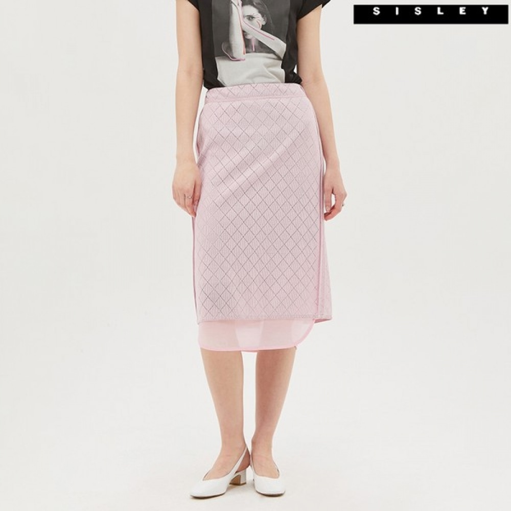 (シスレー) シスレーダイヤモンドレーススカート SASK38031-PK