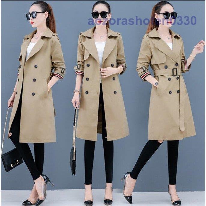 トレンチコート レディース スプリングコート ロングコート アウター チェスター 秋 春 コート シ
