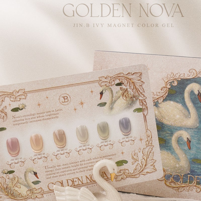 [GRACIA JIN B] 【GOLDEN NOVA】 6色 -セット/ マグネットジェル