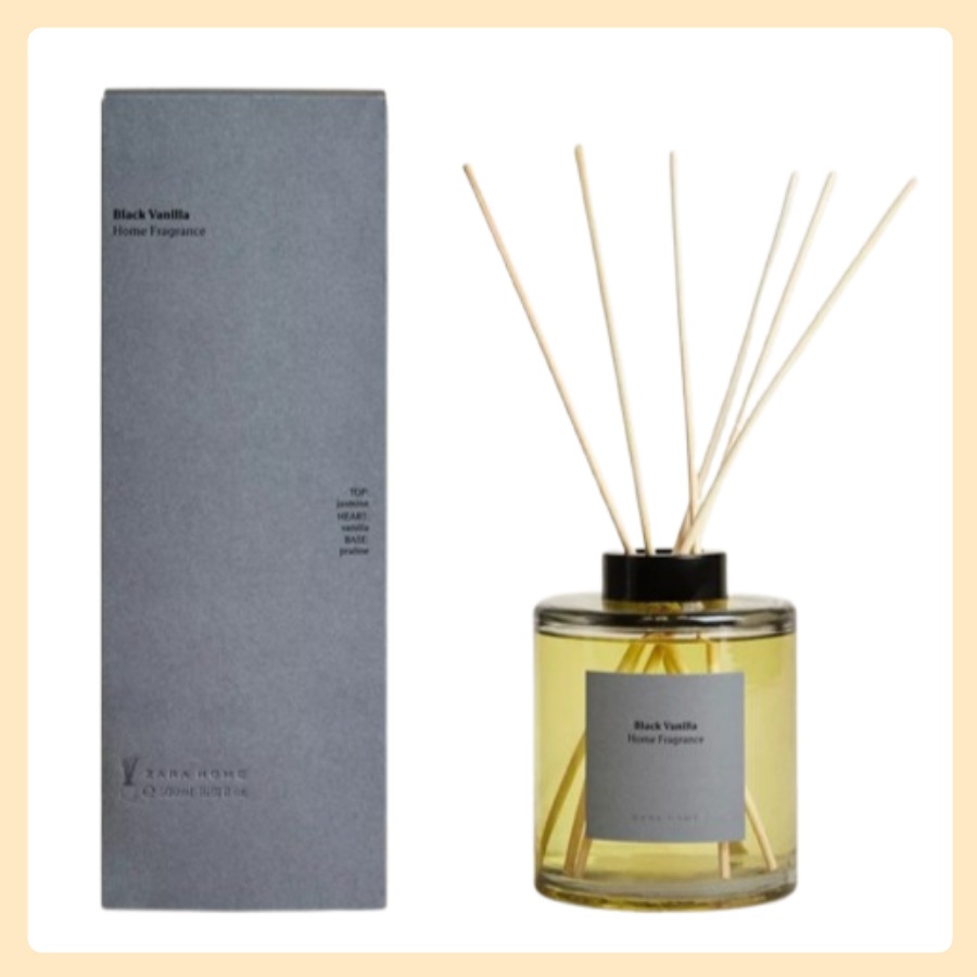 ZARAHOME BLACK VANILLA リードディフューザー スティック100ml/200ml