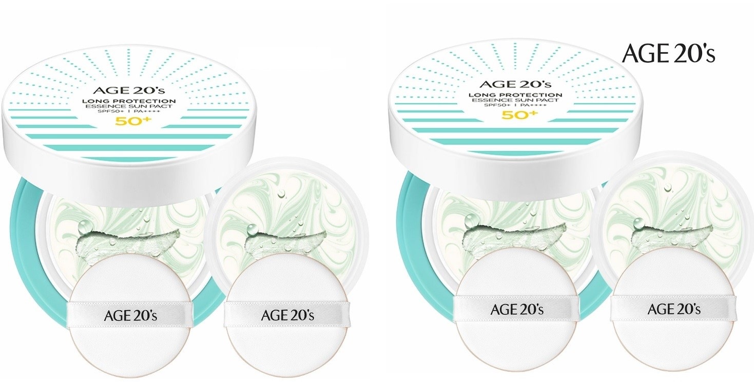 [1+1] エイジ20s(AGE20s)ロングプロテクショントーンアップエッセンスサンパクト12.5gx2(本品 +リフィル)