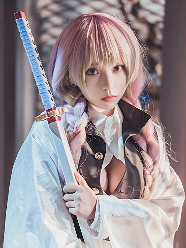 パフスリーブ付きコスプレアニメ衣装セット