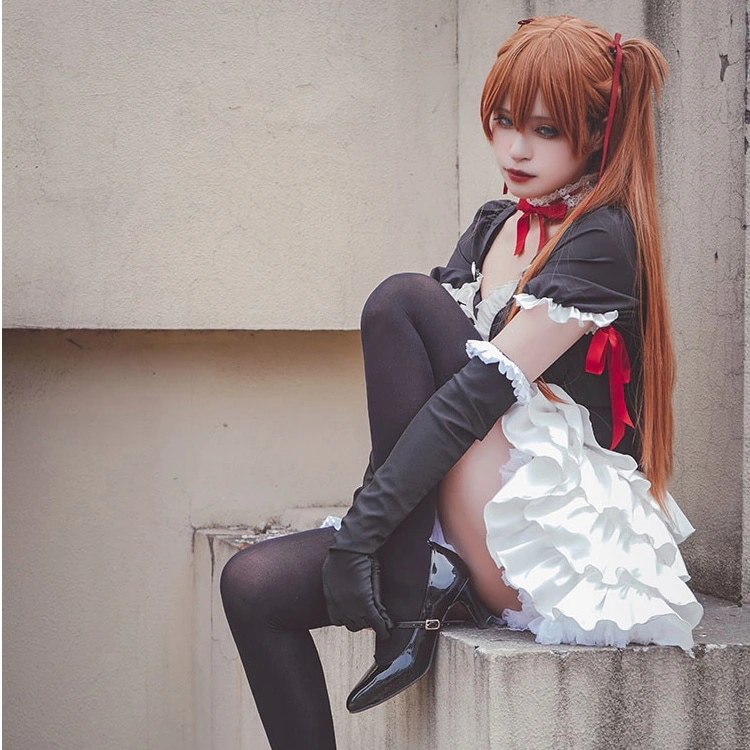 新世紀エヴァンゲリオン 惣流アスカラングレー Gothic Lolita コスプレ 衣装