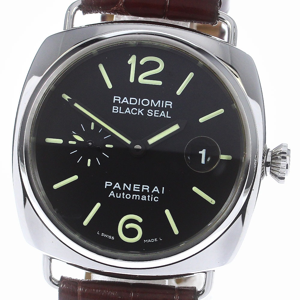 パネライ PANERAI PAM00287 ラジオミール ブラックシール デイト 自動巻き メンズ _773868【中古】