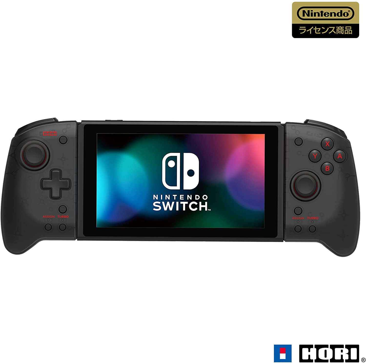 かわいい Switch Nintendo For グリップコントローラー 任天堂ライセンス商品 開店sale クリアブラック Switch対応 Nintendo