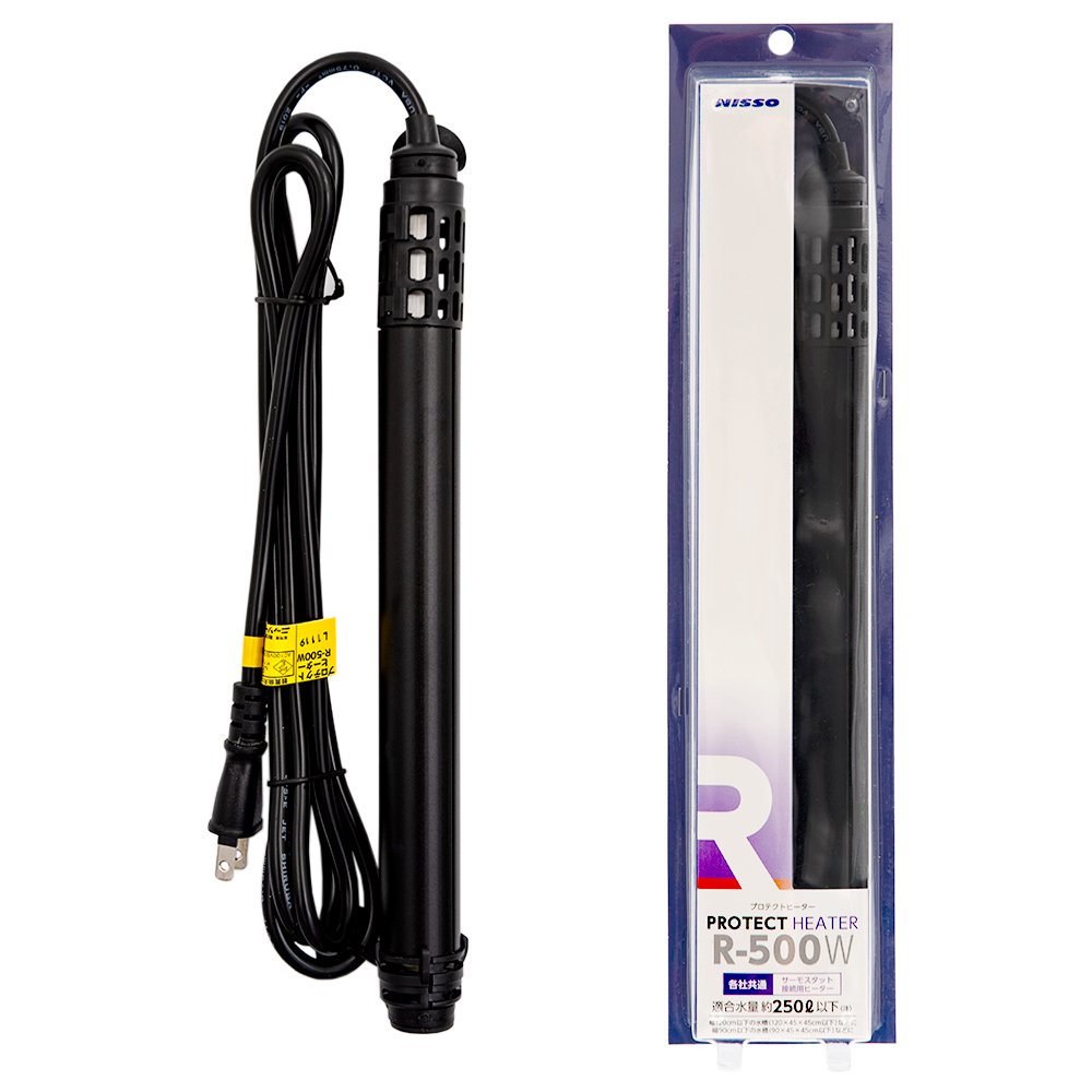 ニッソー　プロテクトヒーター　Ｒ－５００Ｗ　水槽　アクアリウム　熱帯魚　ＣＲＣ10―23―30―60―00