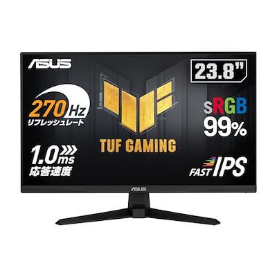 他サイト： ゲーミングモニター TUF Gaming VG249QM1A 23.8インチ / 270Hz / Fast IPS/フルHD / 1ms / 99% sRGB/FreeSync Premium / Hの商品画像