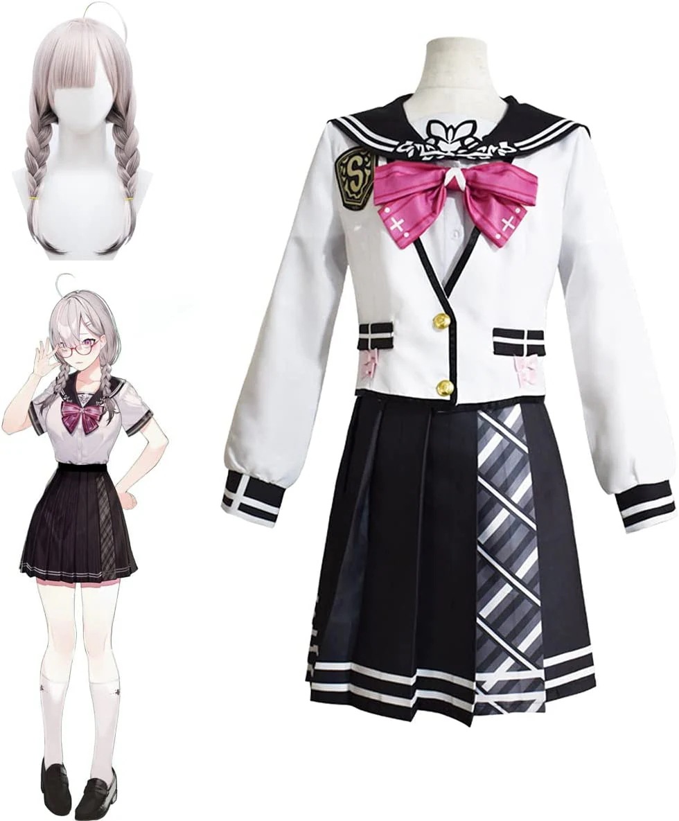 【全シリーズ発売中】 【値引き中】ハロウ 学園祭 文化祭 変装 仮装 変身 コスチューム かつら付き ウイッグ コスプレ用衣装 セーラー服 健屋花那 にじさんじ VTuber バーチャル SNSで大バ
