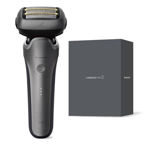 パナソニック メンズ シェーバー ラムダッシュ PRO 5枚刃 電動 髭剃り ラムダッシュAI ACアダプター充電 ES-L551U-S チタ