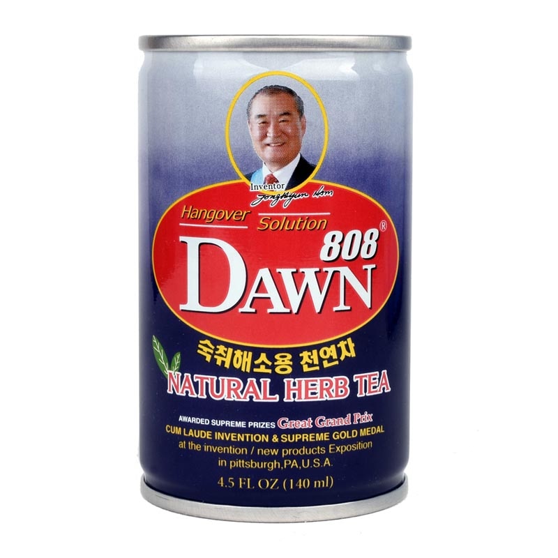 ヨミョン808 (DAWN 808) 翌日すっきり！飲む人のため 天然成分配合 二日酔い対策 天然ハーブドリンク 140ml x 24個