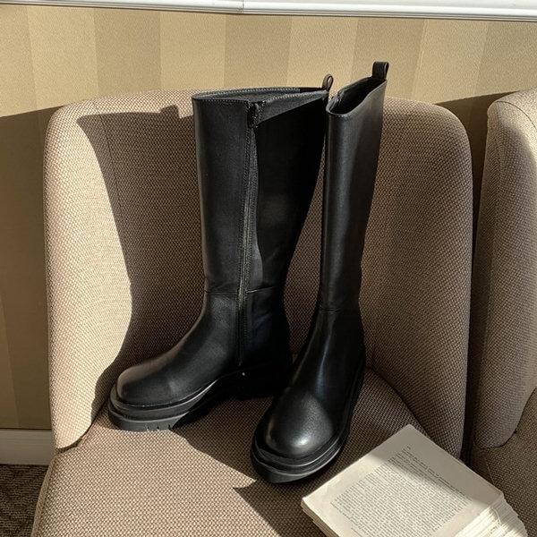 ロングブーツ ワークブーツ トラックソール サイドジップ