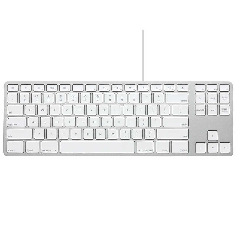 MATIAS　キーボード USB-Aハブ搭載 Tenkeyless keyboard for Mac(英語配列) ［有線/USB-A＋USB-C］ シルバー　FK308S/2