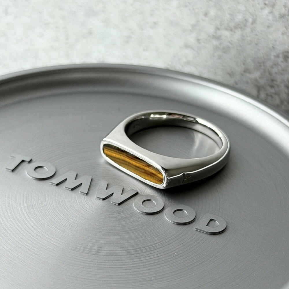 TOMWOOD トムウッド リング メンズ レディース シルバー925 指輪 タイガーアイ シンプル おしゃれ ブランド アクセサリー ギフト プレゼント 100655 成人 卒業 入学