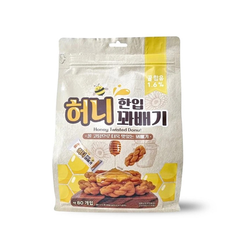 韓国明洞ソウルえきの人気お菓子- ハニー 一口ツイスト (520G)x3 4,763円