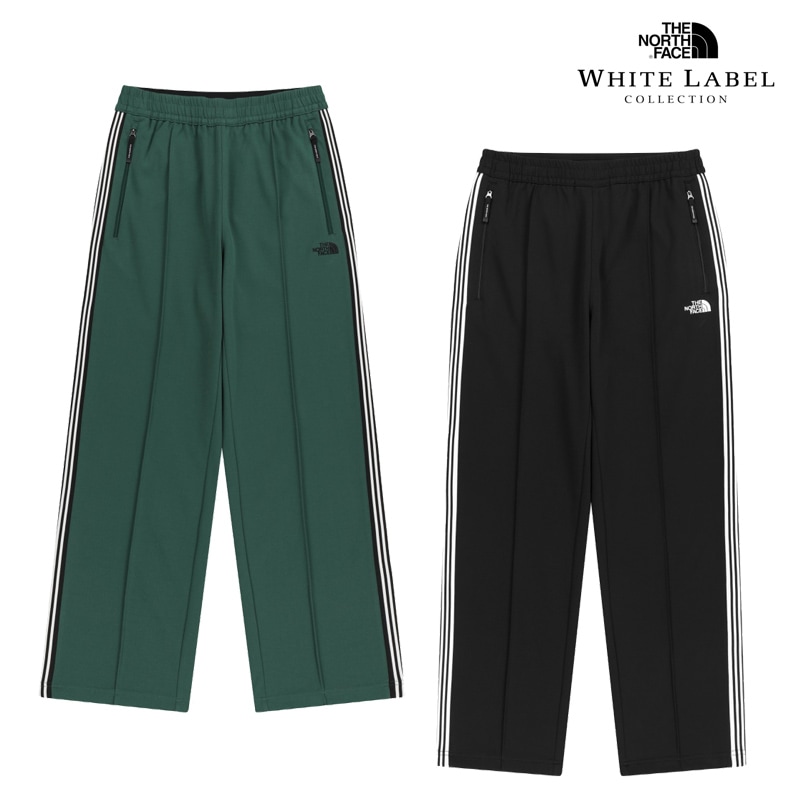 NP6KR54 TNF TRACK PANTS 25FW 新作 韓国限定ライン ユニセックス ワイドパンツ 3ストライプ 韓国コーデ デイリー タウンユース カジュアル用 コーデ提案 パーカー ニット