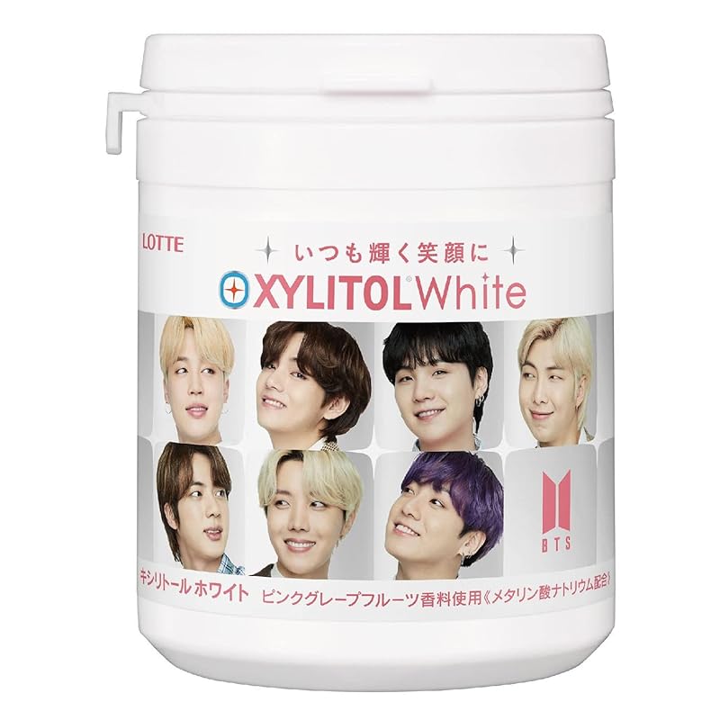 ロッテ キシリトールホワイト(ピンクグレープフルーツ)ファミリーボトル 143g×6個