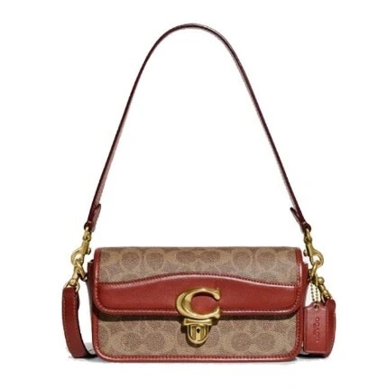 STUDIO BAGUETTE BAG IN SIGNATURE CANVAS CE764