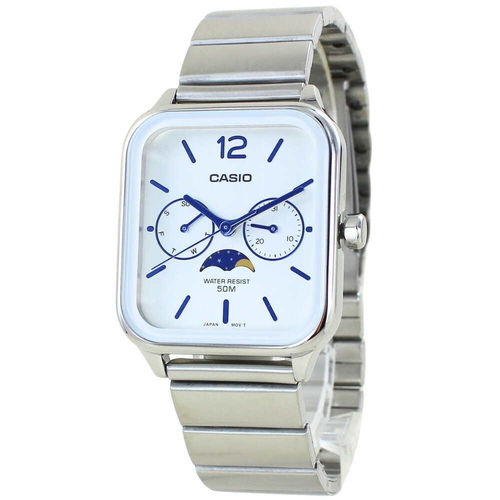 海外限定モデル カシオ スタンダード チプカシ ムーンフェイス 腕時計 手表 メンズ レディース 収納ケース付き メタルバンド 誕生日プレゼント 中学生 高校生 大学生 彼氏 彼女 父 母 誕生日 12,675円