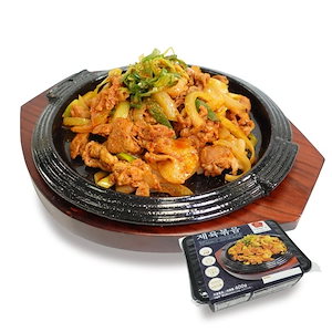 チェユクポックム 400g 韓国定番の豚肉甘辛炒め (美味しい) 韓国料理 韓国食品 お取り寄せグルメ 冷凍食品 韓国グルメ ミールキット メガ割