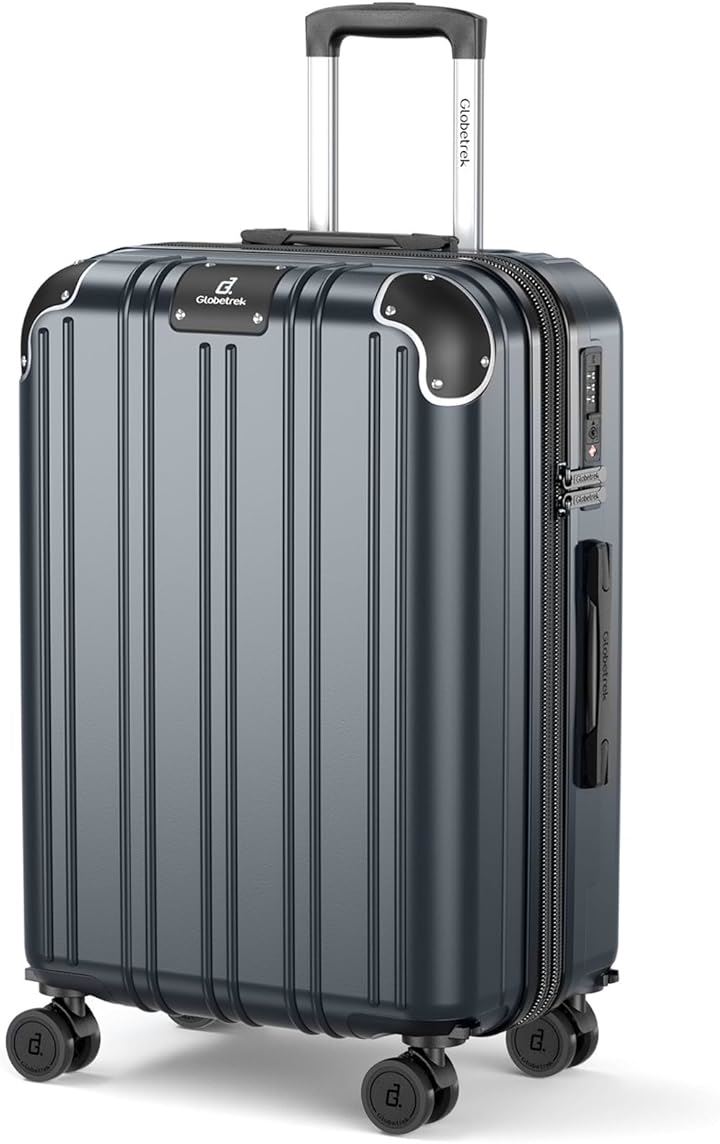 スーツケース 拡張機能＆ストッパー付き 超軽量 キャリーバッグ キャリーケース 出張 旅行 ビジネス (グレー, M-24inch サイズ)