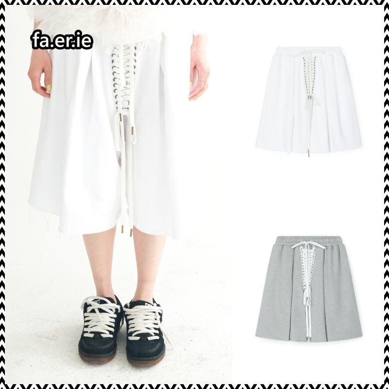 fa.er.ie eyelet corset bermuda pants